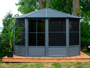 Gazebo Penguin - Florence Slate Solarium Metal Roof 12x12