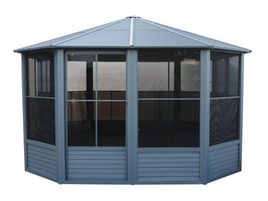 Gazebo Penguin - Florence Slate Solarium Metal Roof 12x12