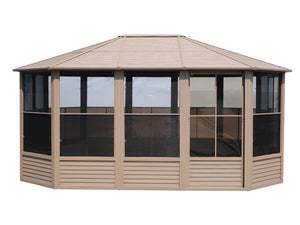 Gazebo Penguin - Florence Sand Solarium Metal Roof 12x15