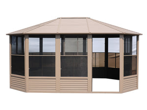 Gazebo Penguin - Florence Sand Solarium Metal Roof 12x15