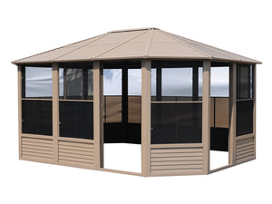 Gazebo Penguin - Florence Sand Solarium Metal Roof 12x15
