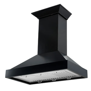 ZLINE - 30" Convertible Vent Wooden Wall Mount Range Hood in Black (KBCC-30)