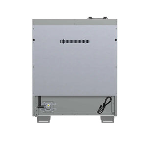 FORNO - Capriasca 30-Inch Freestanding French Door Gas Range, 4 Burners, Convection Oven, Energy Efficient