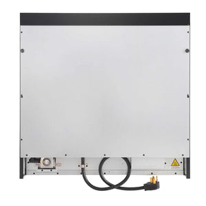 FORNO - Antico 36-inch Dual Fuel Range, Black and Antique Brass, 6 Burners, 4.5 cu.ft. Convection Oven