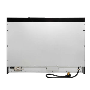 FORNO - Antico 48-Inch Dual Fuel Range, Black with Antique Brass Finish, 8 Burners, 94,000 BTU, 5.5 cu.ft. Double Ovens & Griddle