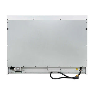 FORNO - Antico 48-Inch Dual Fuel Range, White with Antique Brass Finish, 8 Burners, 94,000 BTU, 5.5 cu.ft. Double Ovens & Griddle