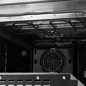 FORNO - Galiano 48-inch Dual Fuel Range Black & Antique Brass Design with 8 Sealed Burners 107,000 BTU, 6.58 cu. ft. double ovens & Griddle