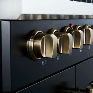 FORNO - Galiano 30-inch Freestanding French Door Dual Fuel Range Black