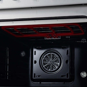 FORNO - Marco 30-Inch Dual Fuel Range, Stainless Steel, 4 Burners, 37,000 BTU, True Convection Oven, Energy Efficient