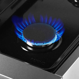 FORNO - Marco 30-Inch Dual Fuel Range, Stainless Steel, 4 Burners, 37,000 BTU, True Convection Oven, Energy Efficient