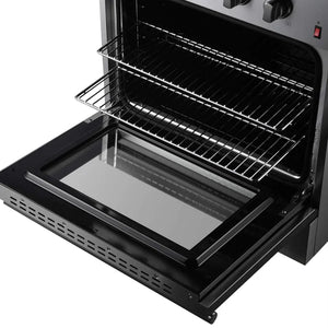 FORNO - Marco 30-Inch Dual Fuel Range, Stainless Steel, 4 Burners, 37,000 BTU, True Convection Oven, Energy Efficient