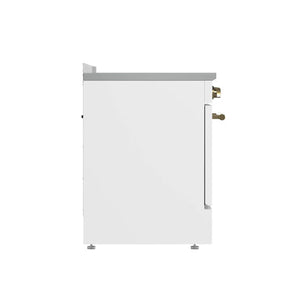 FORNO - Paolo 30-Inch Freestanding Electric Range, White, 4.38 cu.ft, True Convection Oven, Energy Efficient