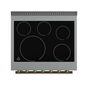 FORNO - Paolo 30-Inch Freestanding Electric Range, White, 4.38 cu.ft, True Convection Oven, Energy Efficient