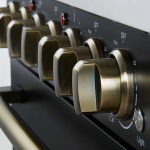 FORNO - Paolo 30-Inch Freestanding Electric Range, Black, 4.38 cu.ft, True Convection Oven, Energy Efficient