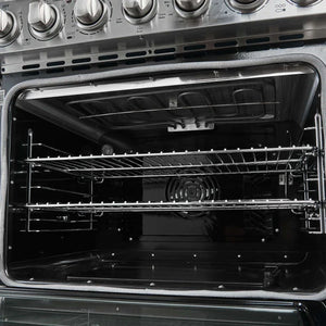 FORNO - Paolo 30-Inch Freestanding Electric Range, Stainless Steel, 4.38 cu.ft, True Convection Oven, Energy Efficient