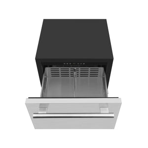 FORNO - Cosenza 24" Built-In Indoor/Outdoor Drawer Freezer with Ice Maker, 4.69 cu.ft.