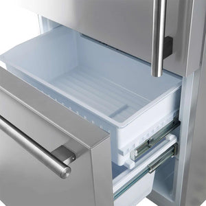 FORNO - Milano 2-Piece 62-Inch Freestanding Dual Bottom Freezer Refrigerator, Stainless Steel – 34.4 cu.ft, Touch Control, Ice Maker