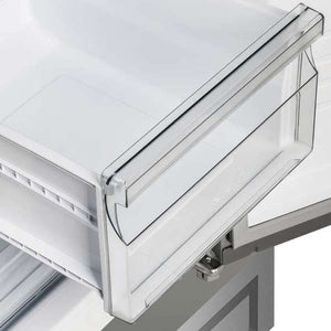 FORNO - Salerno 33" Built-in Stainless Steel Refrigerator 15.6 cu. ft - With Modern Decorative Grill - 37" Wide