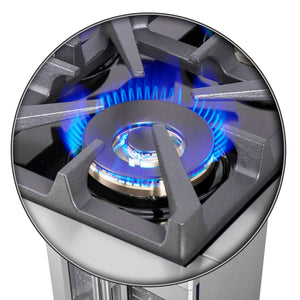 FORNO - Capriasca 30-Inch Freestanding French Door Gas Range, 4 Burners, Convection Oven, Energy Efficient