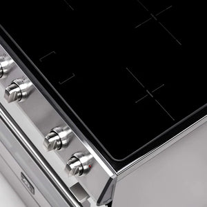 FORNO - Leonardo Espresso 30-Inch Slide-In Stainless Steel Induction Range, Convection Oven, 5 Cooking Zones