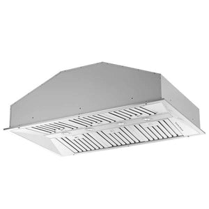 FORNO - Altilia 48-Inch Insert Range Hood, Stainless Steel, LED Lighting, Baffle Filters