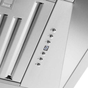 FORNO - Altilia 60-Inch Insert Range Hood, Stainless Steel, LED Lighting, Baffle Filters