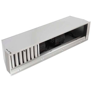 FORNO - Frassanito 48-Inch Recessed Range Hood, Stainless Steel Baffle Filters, LED Lighting