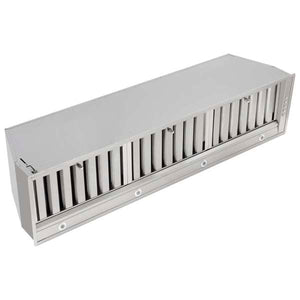 FORNO - Frassanito 48-Inch Recessed Range Hood, Stainless Steel Baffle Filters, LED Lighting