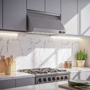 FORNO - Biagio 36-Inch Wall Mounted Range Hood, Stainless Steel, Heavy Duty