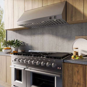 FORNO - Biagio 48-Inch Wall Mounted Range Hood, Stainless Steel, Heavy Duty