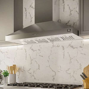 FORNO - Orvieto 60-Inch Wall Mount Range Hood, LED Lighting, Heavy Duty, Stainless Steel