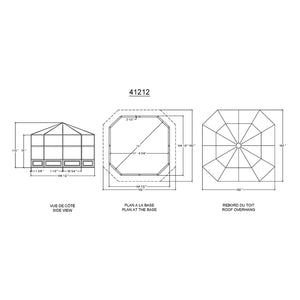 Gazebo Penguin - Florence Slate Solarium Polycarbonate Roof
