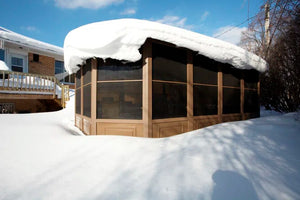 Gazebo Penguin - Florence Sand Solarium Polycarbonate Roof
