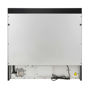 FORNO - Antico 36-Inch Freestanding Gas Range, Black, Antique Brass Design, 6 Burners, Convection Oven, Energy Efficient