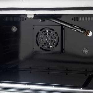 FORNO - Galiano 36-inch Freestanding Gas Range in Black with Antique Brass Design, 6 Burners, 83,000 BTU, 5.36 cu.ft. Convection Oven