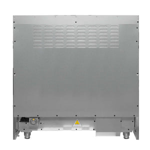 FORNO - Galiano 36-inch Freestanding Gas Range in White with Antique Brass Design, 6 Burners, 83,000 BTU, 5.36 cu.ft. Convection Oven