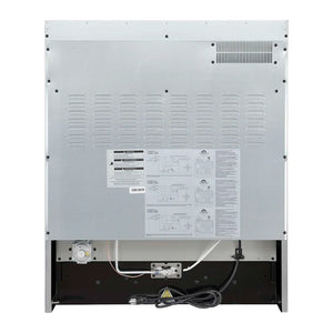 FORNO - Marco 30-inch Gas Range White & Antique Brass Design, 4 Burners 37,000 BTU, 4.32 cu.ft. Convection Oven