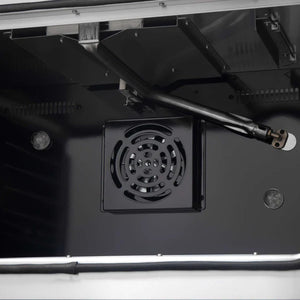 FORNO - Galiano 36-inch French Door Gas Range Black and Antique Brass Design, 6 Sealed Burners 83,000 BTU, 5.36 cu.ft. Convection Oven