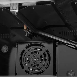 FORNO - Galiano 48" Freestanding French Door Gas Range in Black