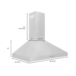 ZLINE - 30" Convertible Vent Wall Mount Range Hood in Stainless Steel (KL3-30)