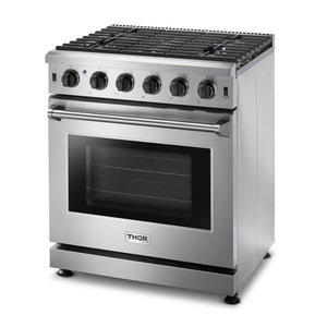ThorKitchen - 30 Inch Freestanding Range in Stainless Steel