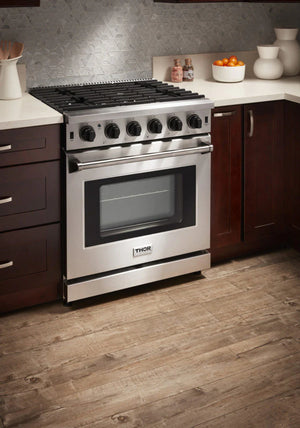 ThorKitchen - 30 Inch Freestanding Range in Stainless Steel