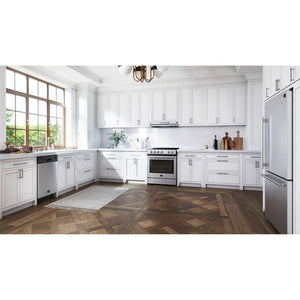 FORNO - Leonardo Espresso 30-Inch Slide-In Stainless Steel Induction Range, Convection Oven, 5 Cooking Zones