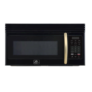 FORNO - Scalo 30-Inch Over the Range Microwave, Black – 1.6 cu.ft, 300 CFM Vent, Touch Control, LED Light