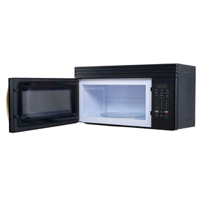 FORNO - Scalo 30-Inch Over the Range Microwave, Black – 1.6 cu.ft, 300 CFM Vent, Touch Control, LED Light