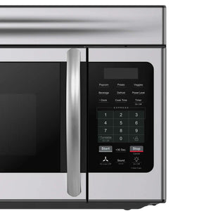 FORNO - Scalo 30-Inch Over the Range Microwave, Stainless Steel – 1.6 cu.ft, 300 CFM Vent, Touch Control, LED Light