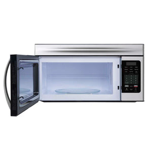 FORNO - Scalo 30-Inch Over the Range Microwave, Stainless Steel – 1.6 cu.ft, 300 CFM Vent, Touch Control, LED Light