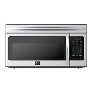 FORNO - Scalo 30-Inch Over the Range Microwave, Stainless Steel – 1.6 cu.ft, 300 CFM Vent, Touch Control, LED Light