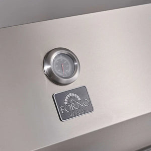 FORNO - Rimini Outdoor Kitchen: 30" BBQ 62,600 BTU, 4.8 cu.ft. Refrigerators, White Countertops