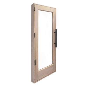 PROSAUNAS - Solid Wood Sauna Door with Insulated Glass, 24" x 70"